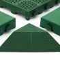 Zelený plastový rohový nájezd pro terasovou dlažbu Linea Combi - 4,8 cm - 4 ks