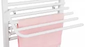 AQUALINE - Sušák 4 ručníků na otopná tělesa, univerzální upínání, délka 50cm, bílá 25-03-SV450