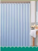 AQUALINE - Sprchový závěs 180x180cm, polyester, modrá 0201103 M