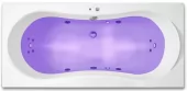 ARTTEC KRONA SURF + CHROMO 180 x 80 cm hydromasážní akrylátová vana