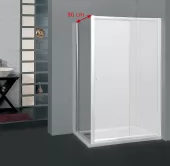ARTTEC P-50 chrome - Pevná stěna 80 cm ke sprchovým dveřím MOON a SALOON čiré sklo