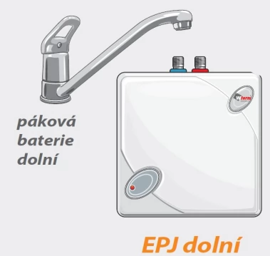  EPJ DP/400 průtokový beztlakový ohřívač vody s baterií 400 W