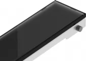 MEXEN - MGB Rošt pro žlab vypouštěcí 50 cm černá sklo 1026050