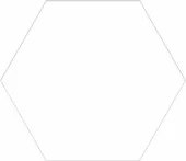 Dlažba Codicer Basic Hex 25 White 22x25