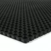 Černá gumová venkovní vstupní rohož Octomat Mini - 75 x 100 x 1,2 cm