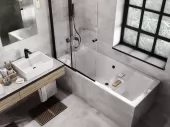 Obdélníková vana QUADRO SLIM (VANQAUD190SLIM+OLVPINOZSTELWD)