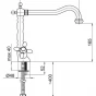 Dřezová baterie VENEZIA V-33 (OLBAV33)