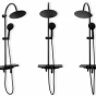 REA - Sprchový set s baterií 150mm Vigo černý REA-P7001