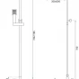 REA - Sprchový set s baterií 150mm s otočným výtokem Navaro REA-P0802