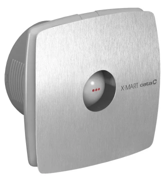CATA - X-MART 10H koupelnový ventilátor axiální s automatem, 15W, potrubí 100, nerez mat 01044000