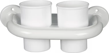 AQUALINE - WHITE LINE držák kelímků, bílá 8007