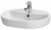 CERSANIT - Umyvadlo CASPIA OVAL 60 s přepadem K11-0099