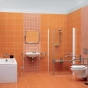 CERSANIT - Rukojeť 50x70 - vertikální/ vodorovná, pravá pro WC a sprchové kouty K97-031