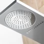 AQUALINE - TUSA sprchový panel, výška 1400, stříbrná SL680