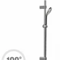 CERSANIT - Sprchová souprava s tyčí a posuvným držákem VIBE, 3 funkční, průměr ruční sprchy 8,5cm, kovová hadice dlouhá 150cm, kovová tyč 70cm s posuv