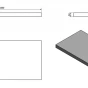 SAPHO - AVICE deska pod umyvadlo 100x50cm, tl.5cm, dub Rover AV104