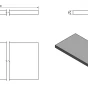 SAPHO - AVICE deska pod umyvadlo 120x50cm, tl.5cm, dub Rover AV124