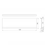 POLYSAN - DEEP PLAIN NIKA panel 120x36cm 84899