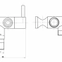 AQUALINE - Nástěnný ventil s ruční bidetovou sprškou, chrom SK215