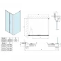 POLYSAN - LUCIS LINE sprchová boční stěna 700, čiré sklo DL3215