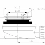 GELCO vaničkový sifon, průměr 90, DN40, nízký, pro vaničky s krytem PB90EXN MINUS