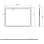 SAPHO - GEMINI zrcadlo s LED osvětlením 100x70cm GM100