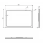 SAPHO - GEMINI zrcadlo s LED osvětlením 40x60cm GM040