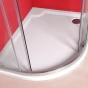 GELCO - RIVA sprchová vanička z litého mramoru, čtvrtkruh 100x80cm, pravá GR10080R