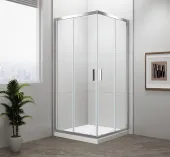 POLYSAN - EASY obdélníková sprchová zástěna 900x800, čiré sklo EL5315