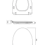 CERSANIT - WC sedátko PARVA SLIM DUROPLAST ANTIB.  SC ECO jedno tlačítko K98-0136