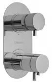 SAPHO - RHAPSODY podomítková sprchová termostatická baterie, 3 výstupy, chrom 5592T