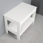 AQUALINE - ETIDE policový regál nízký 61x45x36 cm, bílá mat ET061