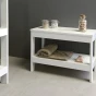 AQUALINE - ETIDE policový regál nízký 61x45x36 cm, bílá mat ET061