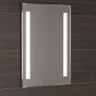 AQUALINE - Zrcadlo s LED osvětlením 50x70cm, kolébkový vypínač ATH5