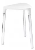 Gedy - YANNIS koupelnová stolička 37x43,5x32,3cm, bílá 217202