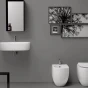 KERASAN - FLO WC mísa stojící, 36x51,5cm, spodní/zadní odpad, bílá 311601