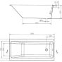 CERSANIT - VANA SLIM  160X75 CREA  S301-225