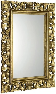 SAPHO - SCULE zrcadlo ve vyřezávaném rámu 80x120cm, zlatá IN316