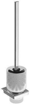 SAPHO - ZEN WC štětka závěsná, mléčné sklo, chrom 161041
