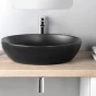 GSI - PURA keramické umyvadlo na desku 60x42cm, černá mat 884226