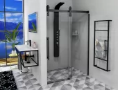 GELCO - VOLCANO BLACK sprchové dveře 1400 čiré sklo GV1414