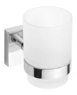 SAPHO - X-SQUARE sklenka, mléčné sklo, chrom XQ903