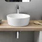 GSI - NUBES keramické umyvadlo na desku průměr 40cm, bílá ExtraGlaze 903911