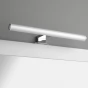 AQUALINE - KRONAS LED svítidlo, 6W, 230V, 400x40x100, IP44, plast, chrom KA400