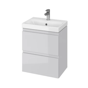 CERSANIT - SET 982 MODUO SLIM 50 ŠEDÁ DSM (SKŘÍŇKA + UMYVADLO) S801-228-DSM
