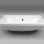 AQUALINE - ZUNO 55 keramické umyvadlo nábytkové 55x45cm, bílá 9055