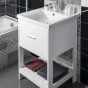 AQUALINE - ZUNO 55 keramické umyvadlo nábytkové 55x45cm, bílá 9055