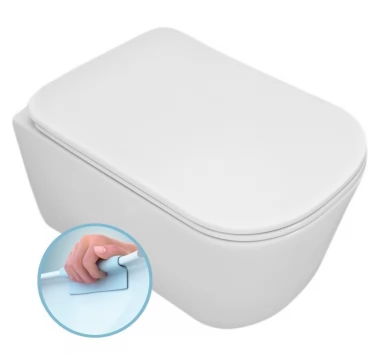 KERASAN - TRIBECA závěsná WC mísa, Rimless, 35x54cm, bílá 511401