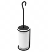 SAPHO - REBECCA WC štětka na postavení, keramika, černá mat CC010
