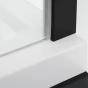 POLYSAN - ZOOM BLACK boční stěna 800, čiré sklo ZL3280B